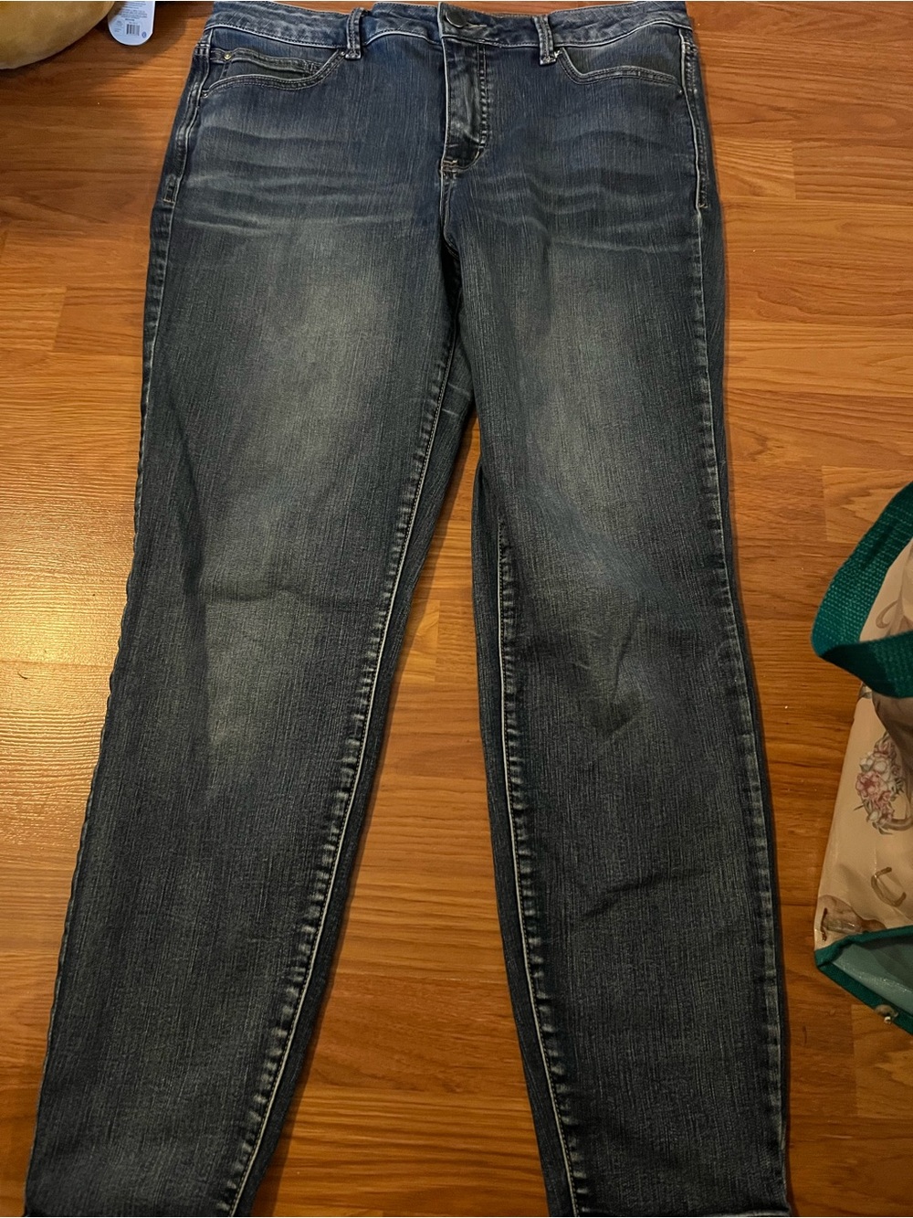 Maurices Women's Straight Leg Jeans - Dark Blue Wash